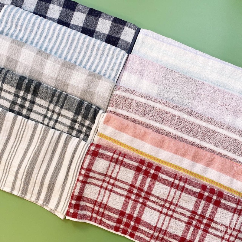 Khăn gội đầu cotton Organic 35x75cm (+-5cm) xuất Nhật