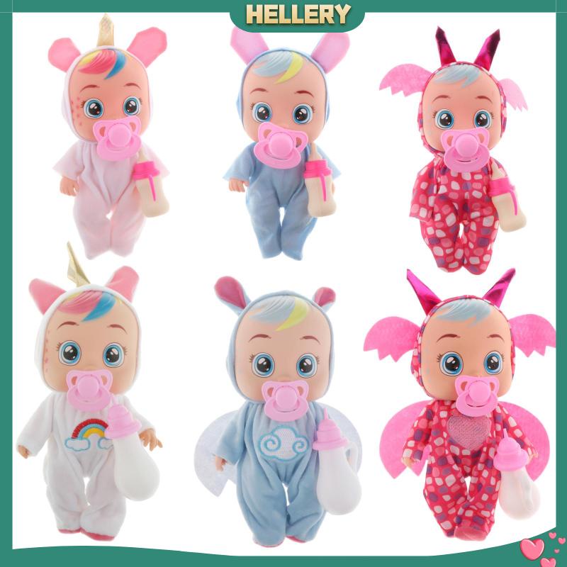 [HelleryVN] Búp Bê Em Bé Giống Thật Có Thể Khóc Ăn Được Tương Tác Đồ Chơi Nước Mắt Thật Làm Quà Tặ
