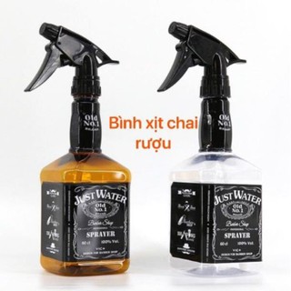 Bình xịt nước hình chai rượu H2O,bình đẹp