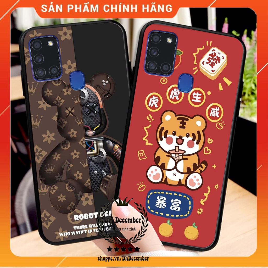 Ốp lưng Samsung A21S in hình 3D lucky, gấu Beer xinh xắn - KHÔNG NÊN BỎ LỠ