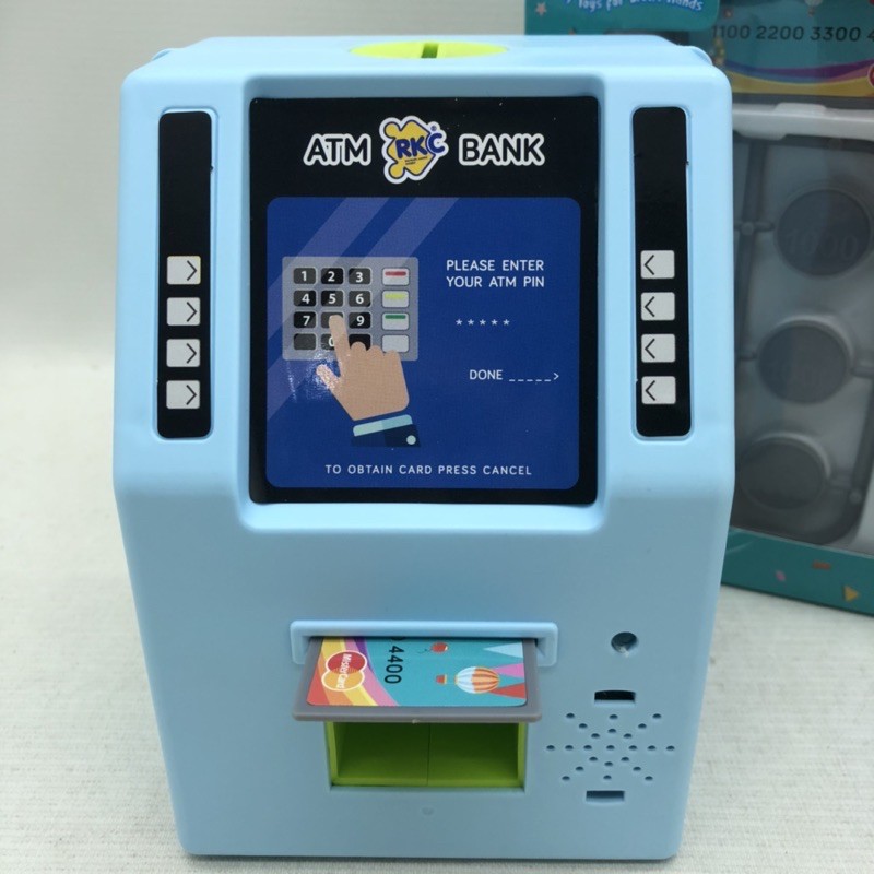 Máy Atm Mini Đồ Chơi Chất Lượng Cao Dành Cho Bé Thẻ