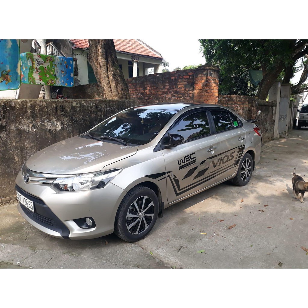 Tem Dán Xe Toyota Vios Bạc Mẫu Mới hot