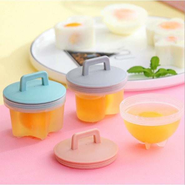 Khuôn hấp trứng , làm bánh cho bé ( bộ 4 khuôn tặng kèm chổi silicon quét dầu )