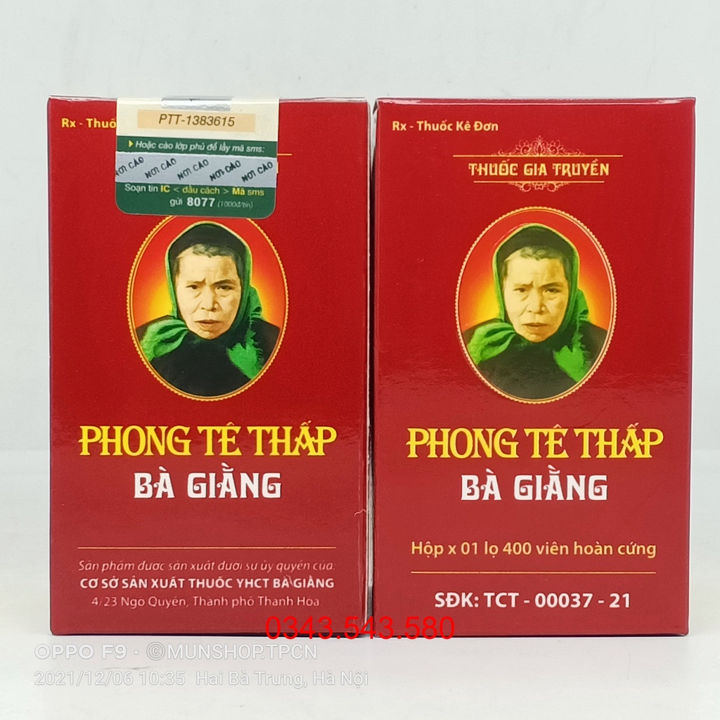 Phong Tê Thấp Bà Giằng hỗ trợ trong đau vai gáy, tê buồn chân tay, viêm đa khớp dạng thấp