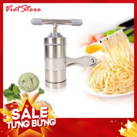 Máy Làm Bún, Mỳ Tươi Tại Nhà Bằng Inox, Tặng Kèm Bộ 5 Size Bún - VietStore