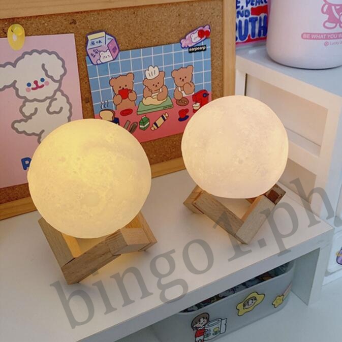 Đèn ngủ hình mặt trăng 3D dễ thương