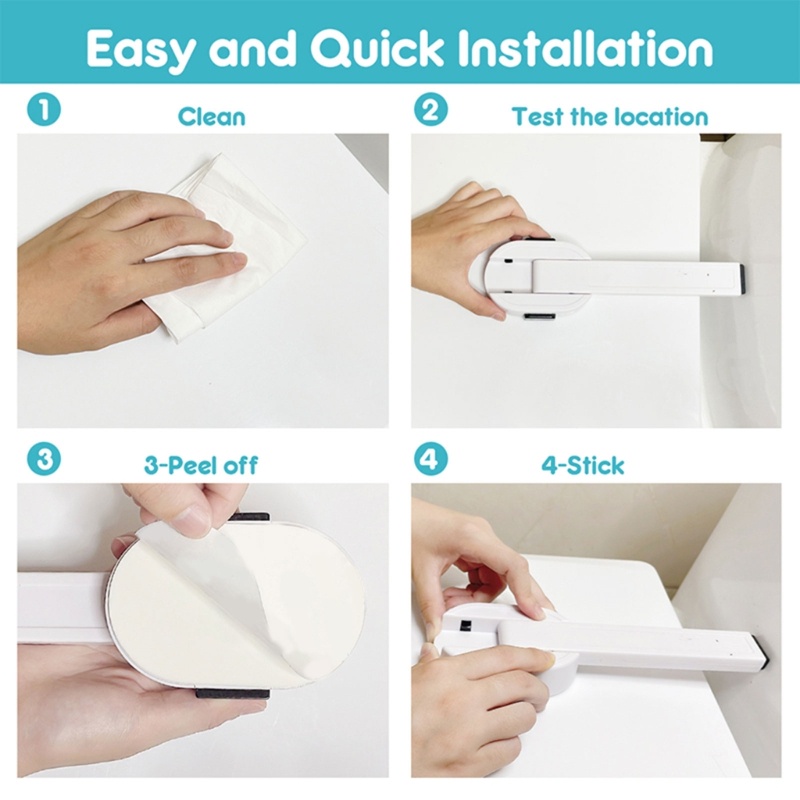 Bộ Khóa Toilet An Toàn Chống Kẹt Tay Bảo Vệ Cho Bé