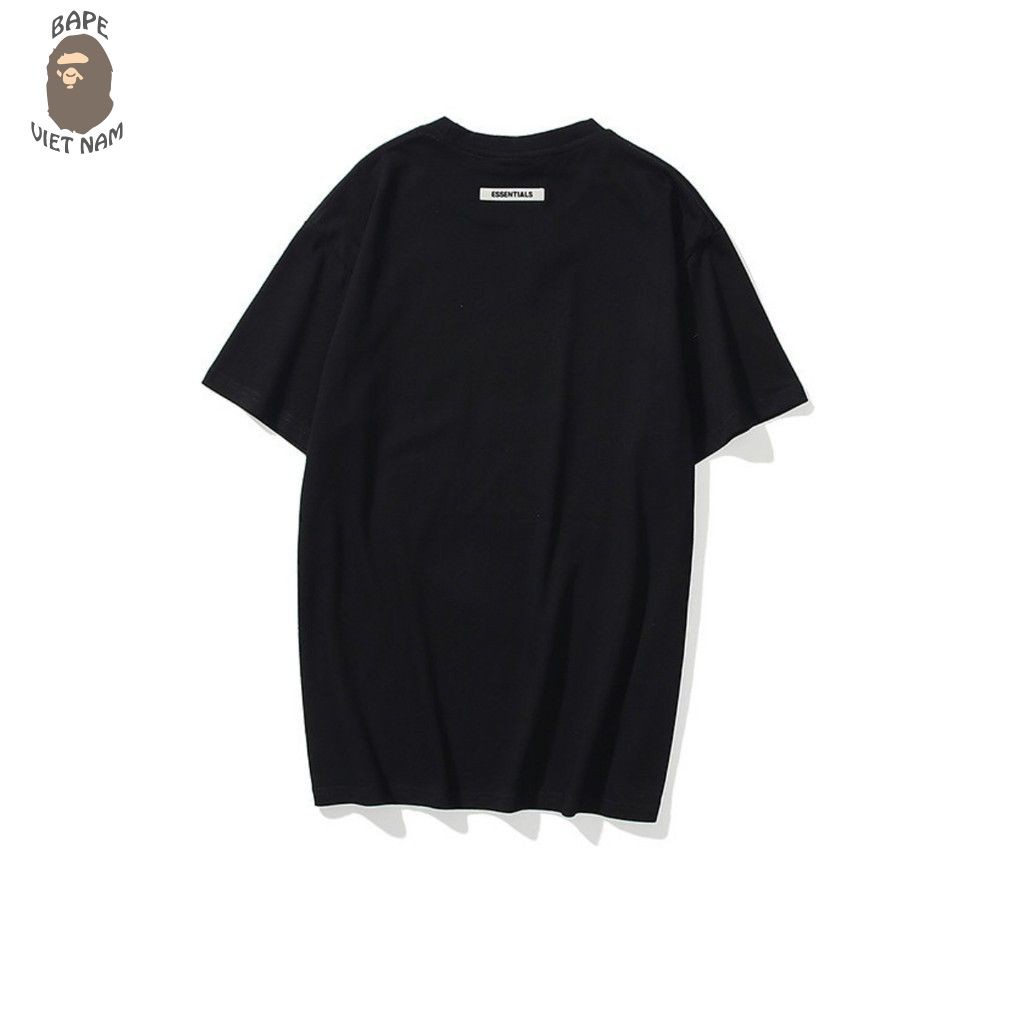 Tee Essentials 3D silicon logo, áo thun FOG logo dập nổi, áo phông FOG, tee Fear of god nhiều màu SS2021