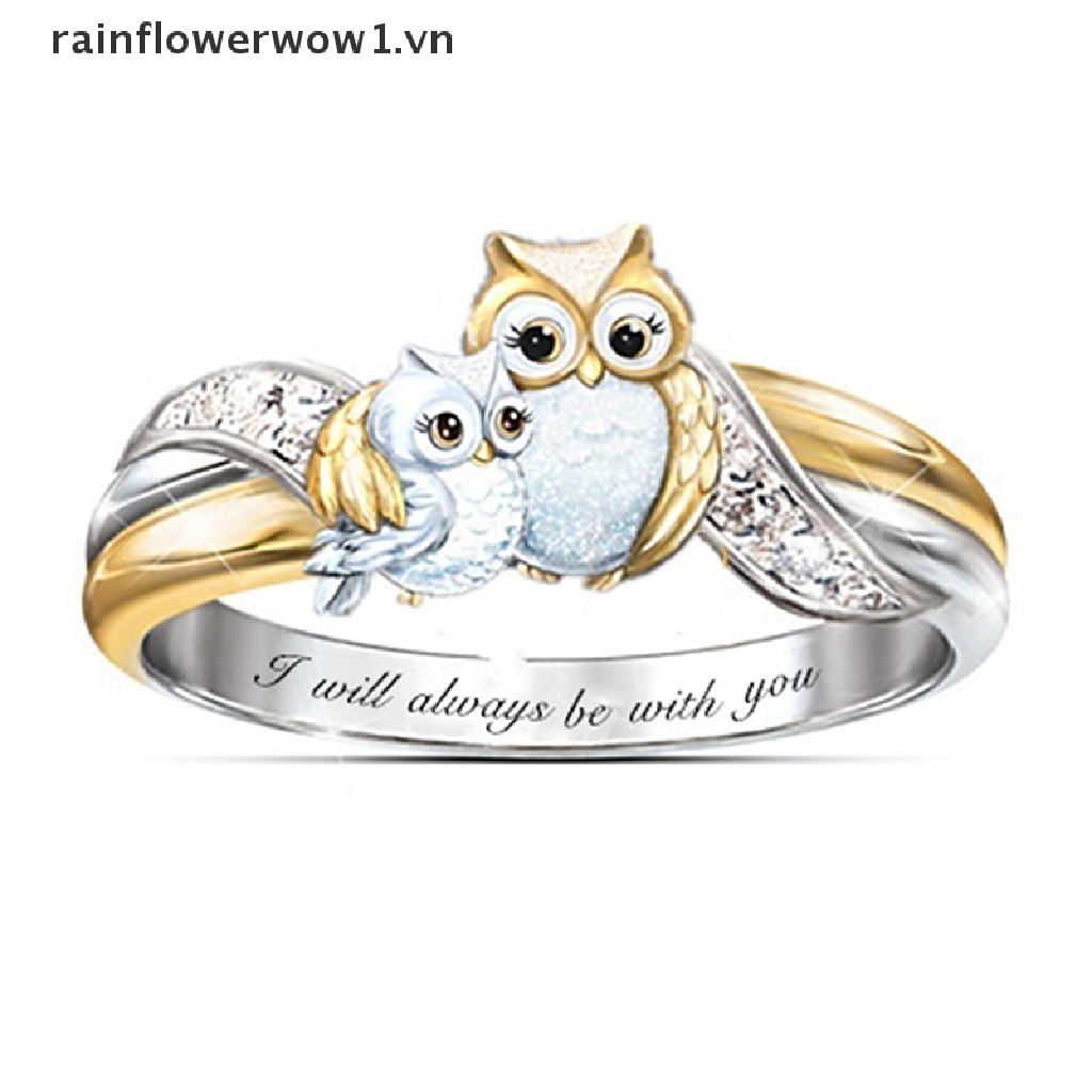 Nhẫn Khắc Chữ &quot;I Will Always Be With You&quot; Dành Cho Mẹ Và Bé