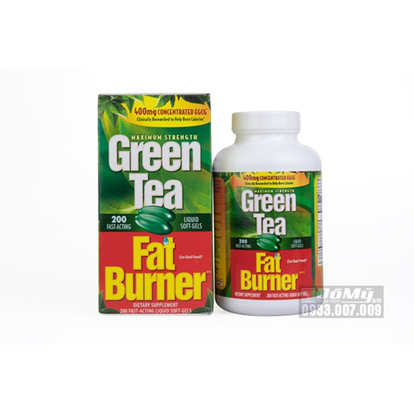 Viên uống giảm cân từ trà xanh Green Tea Fat Burner 200 viên của Mỹ