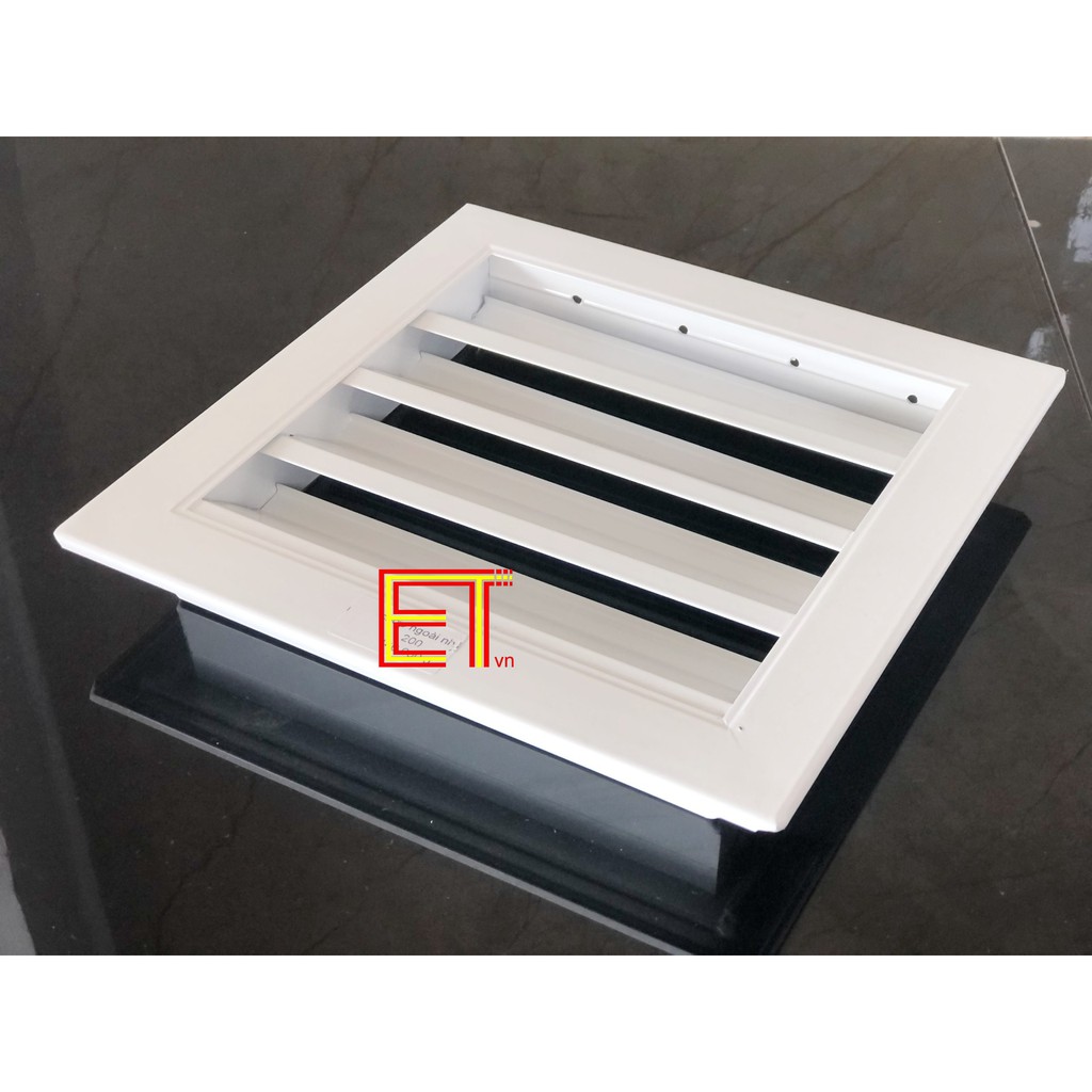 Chớp ô thoáng cửa LOUVER-200 CHỐNG HẮT MƯA-MUỖI-CHUỘT đa năng, nhôm BH 12T Chớp cho quạt thông gió, lỗ thoáng, lam gió