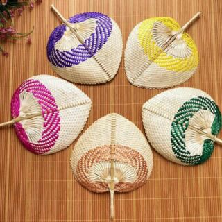 Quạt lá đề trái Tim Size 20.25.30cm