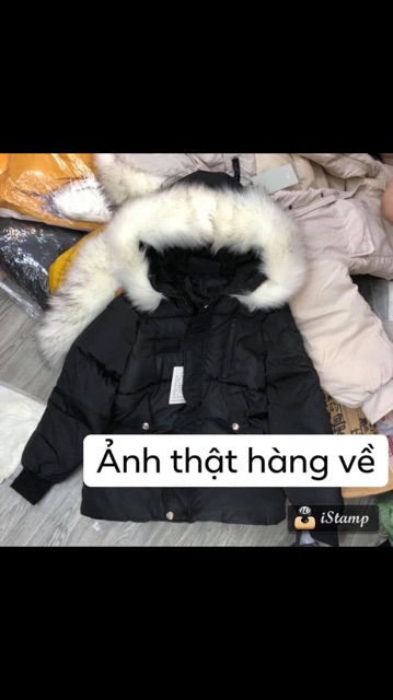 Áo phao quảng châu cổ lông siêu đẹp