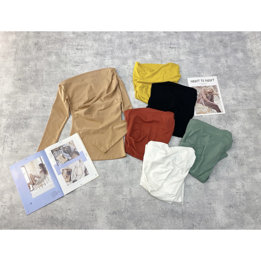 Áo Thun Lệch Vai Tay Dài ZR