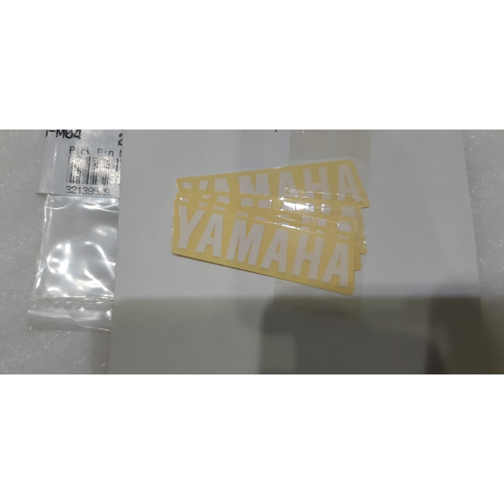 FREEShip  Tem chữ Yamaha nhỏ trắng