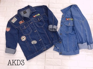 Khoác jeans bigsize <80kg 
