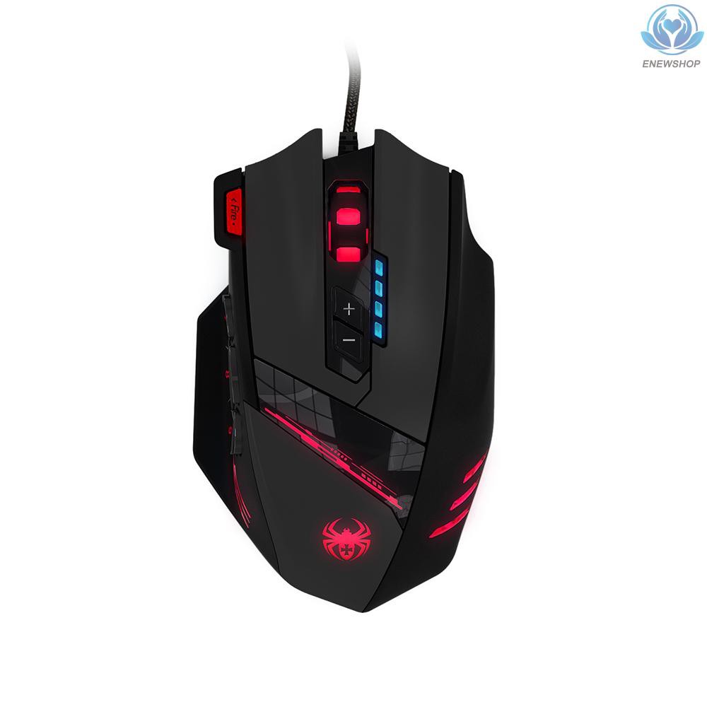 Chuột Gaming Zelotes C-12 Có Dây 12 Đèn Led 4 Dpi 7 Led