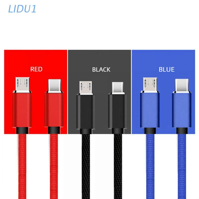 Cáp chuyển đổi LIDU1 USB 3.1 Type C Male sang Micro USB Male cho điện thoại/máy tính bảng/laptop