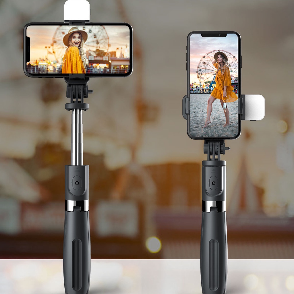 Gậy Chụp Ảnh selfie L02s Kết Nối Bluetooth Không Dây Cho Điện Thoại Android / iOS