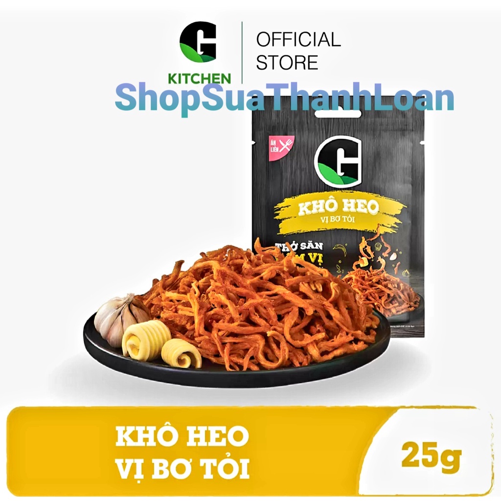  G Kitchen - KHÔ HEO BƠ TỎI GKITCHEN 25G