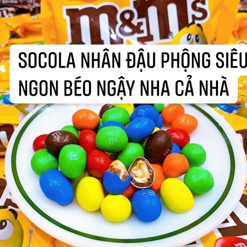 M️M️Kẹo Socola M&M loại không nhân & có nhân đậu phộng 1.757kg M️M️