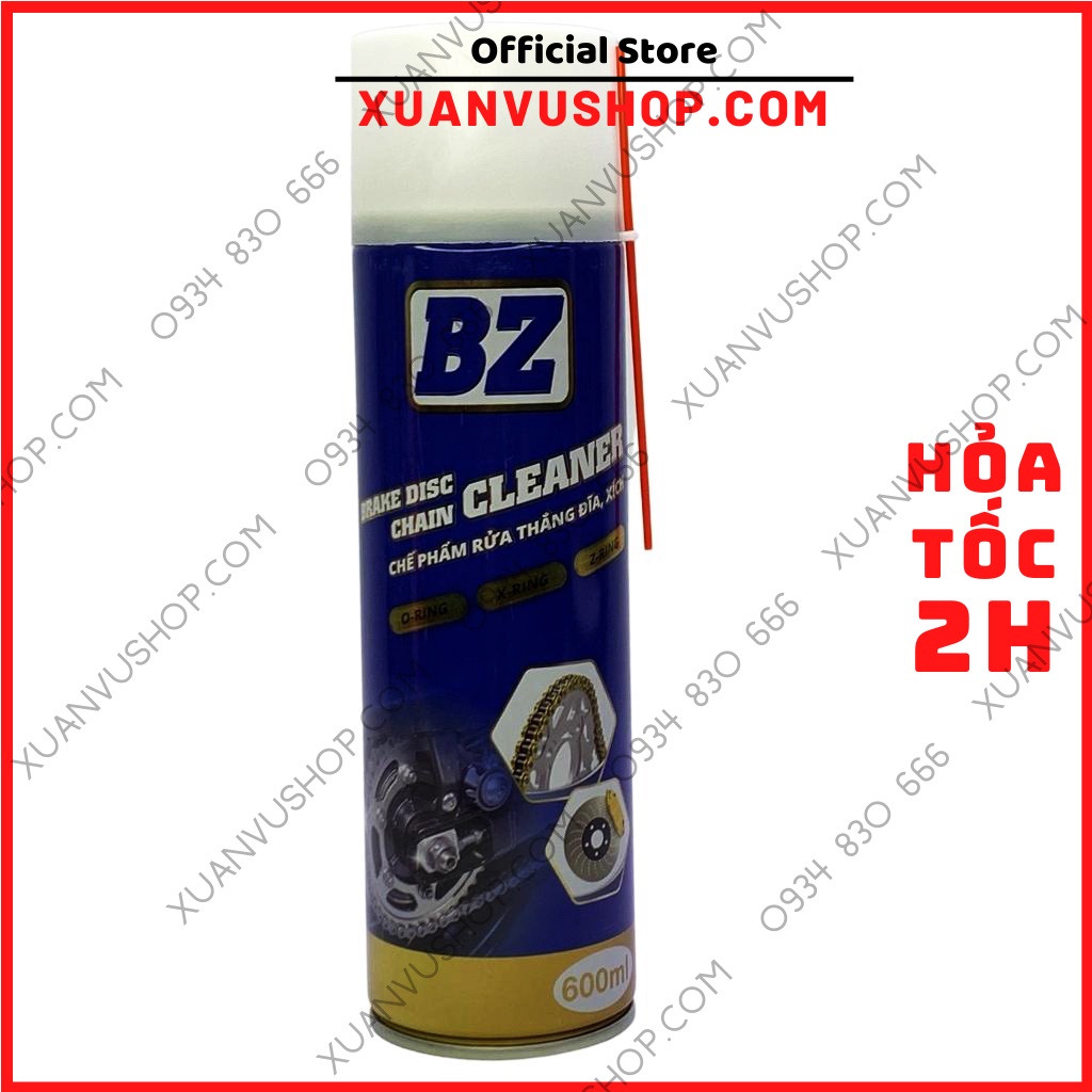 Vệ sinh dưỡng sên COMBO Dung dịch chăm sóc rửa nhông sên dĩa BZ , đánh bóng vỏ xe phục hồi nhựa nhám XUANVUSHOP