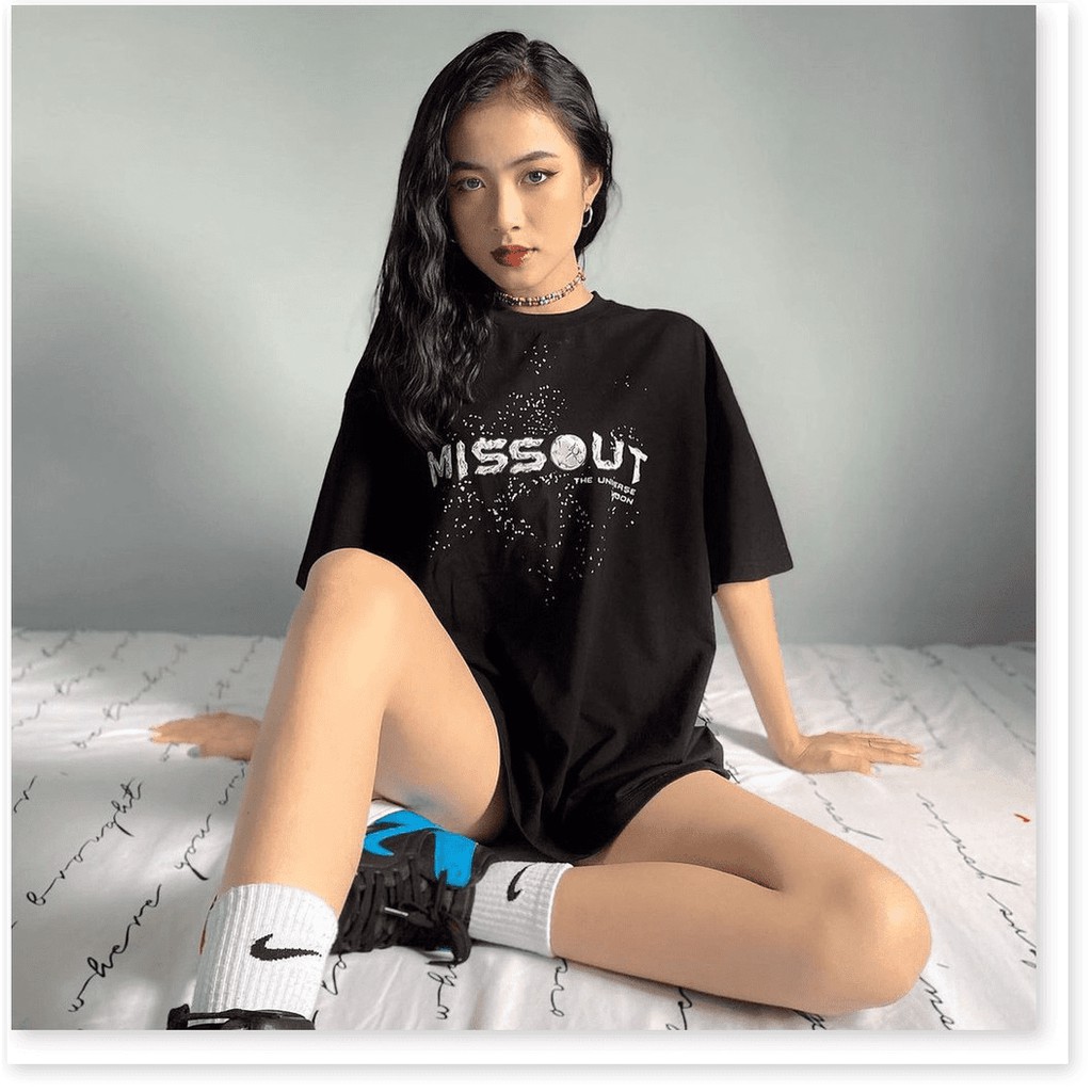 Áo Thun Tay Lỡ MISSOUT MOON Universe Form Rộng Unisex AQA1807 26 aomivn