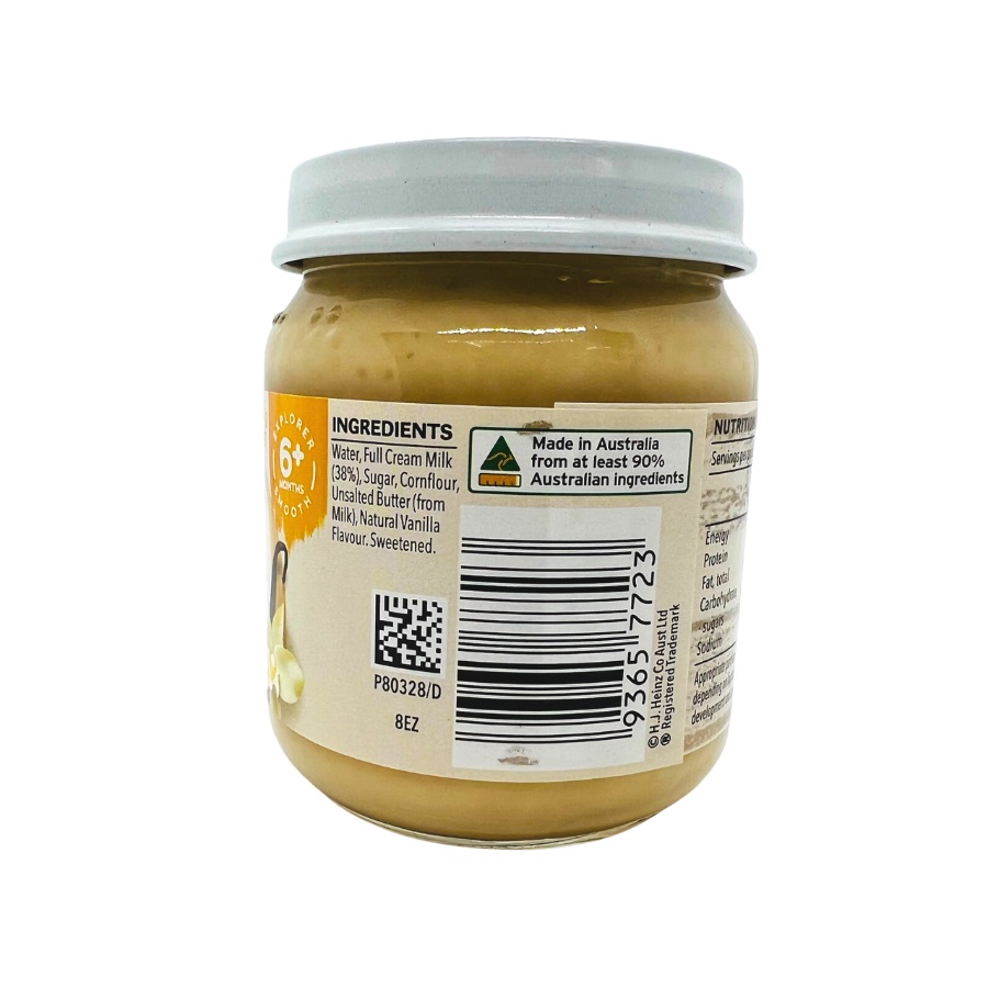 Dinh Dưỡng Đóng Lọ Custard Vani HEINZ 110g (Date 2023) + Tặng 1 Hũ Táo Xoài 110g (Date T07/2022)