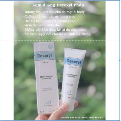 Kem dưỡng da, chàm Dexerly creme 50g vô cùng dịu nhe cho làn da của bé