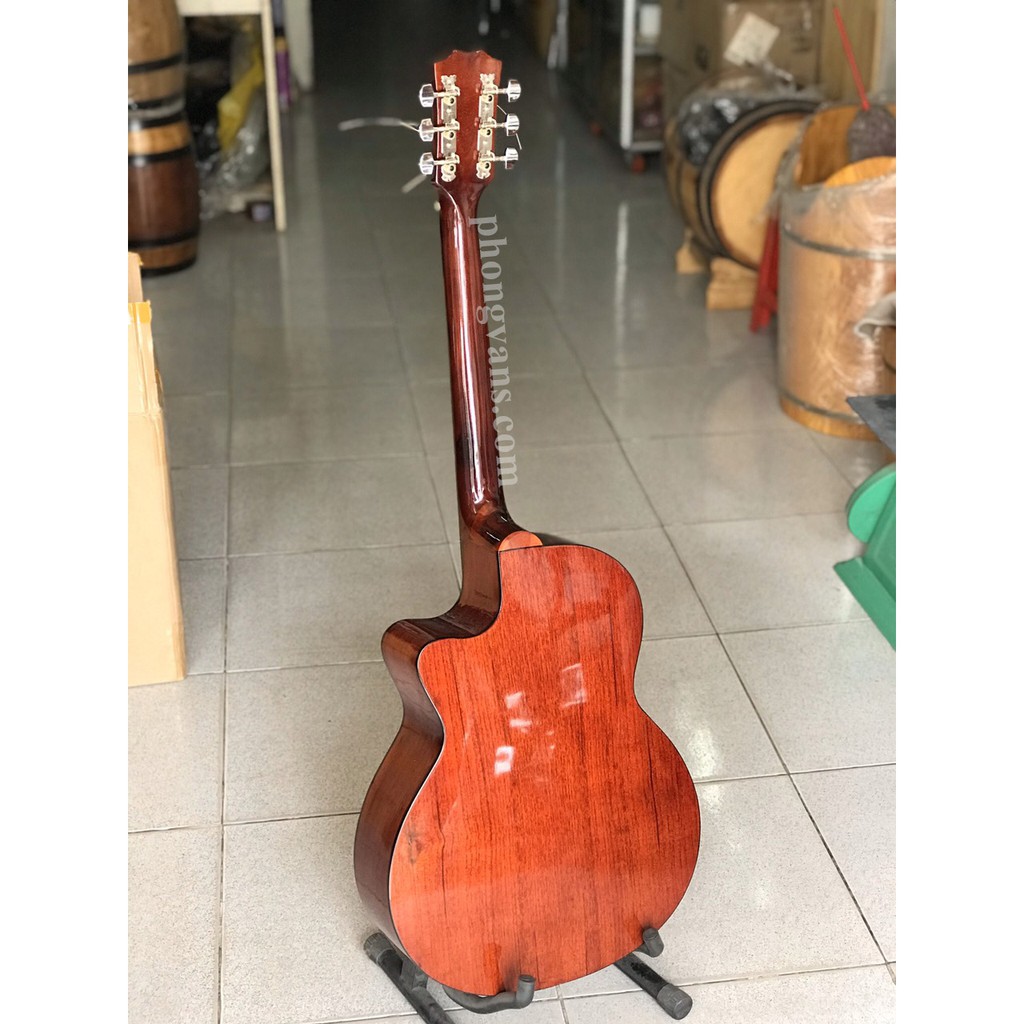 [TẶNG KÈM BAO +PHÍM] Đàn guitar acoustic gỗ hồng đào có ty tặng kèm bao và phím gảy