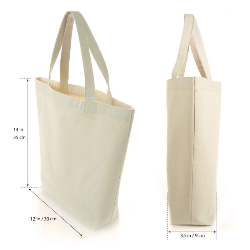 Túi tote vải Canvas Vintage