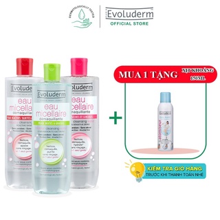 Nước tẩy trang Evoluderm Eau Micellaire 500ml (Tùy Chọn)