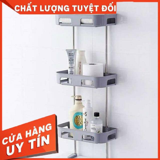 [XẢ KHO+FREE SHIP]  Kệ nhựa sau toilet 3 tầng ( hàng chuẩn trung)