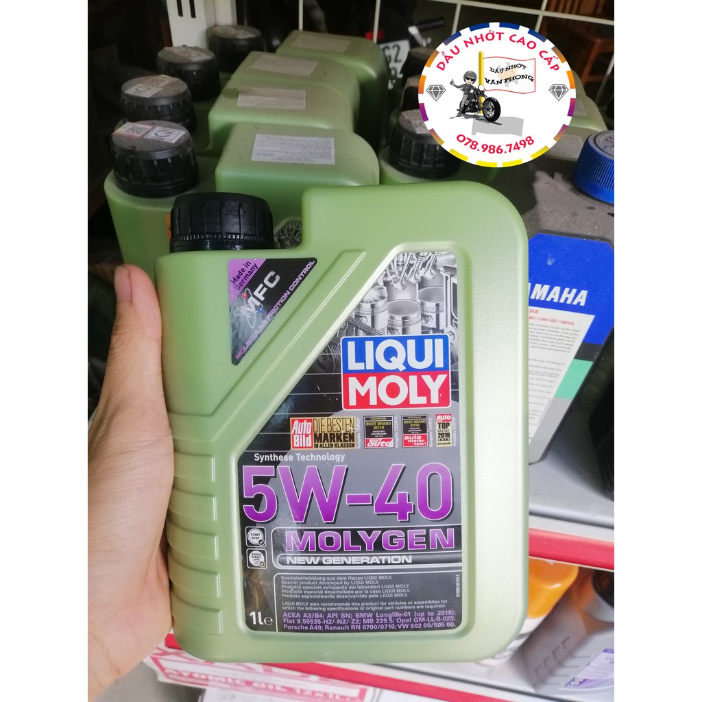 Nhớt xe tay ga Liqui Moly 5W40 Molygen 1 Lit