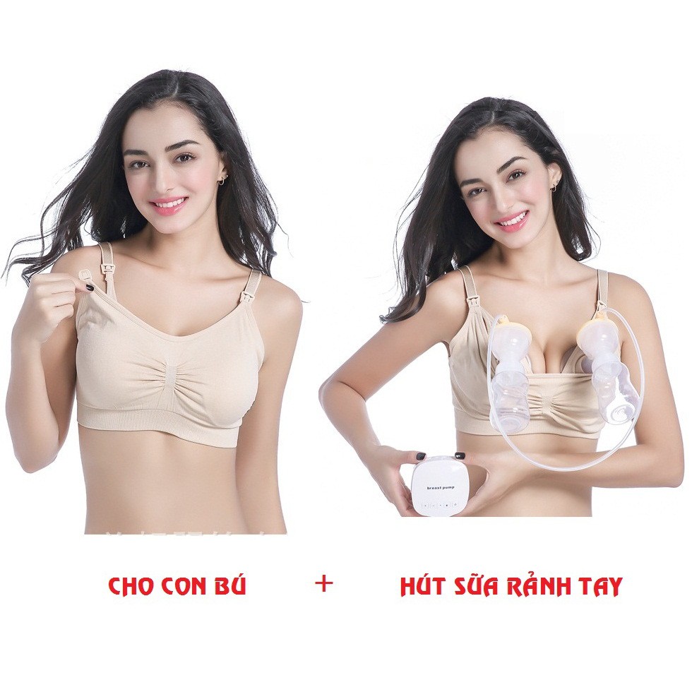 Hàng có sẵn! [DEAL HOT] Áo lót 3 trong 1: Rảnh tay hút sữa + Cho con bú + Chống chảy sệ