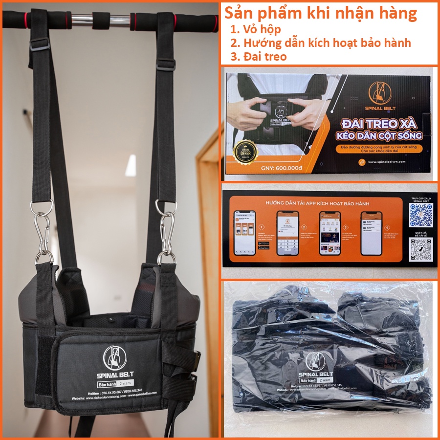 Đai Kéo Giãn Cột Sống Treo Xà Đơn Spinal Belt Hỗ Trợ Thoái Hóa Thoát Vị Đĩa Đệm