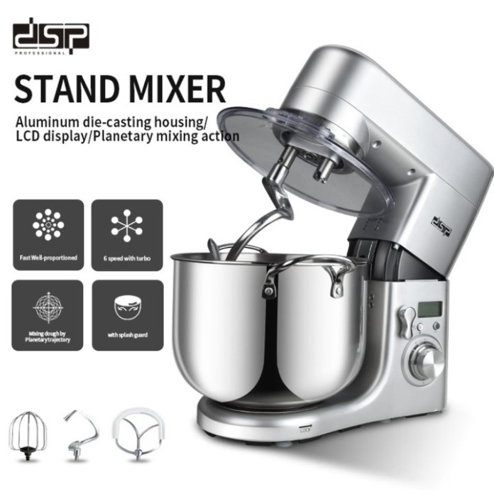 Sản Phẩm Máy trộn bột, đánh trứng thương hiệu cao cấp DSP mã KM3032: Dung tích 10 lít - Hàng cao cấp .