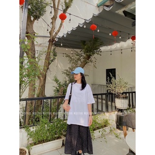 Chân váy chấm bi min chun sau