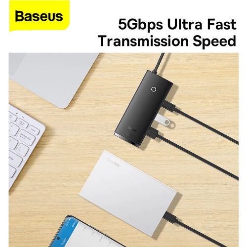 Hub chuyển Baseus 6 in 1 Baseus Lite Series HUB Docking Station