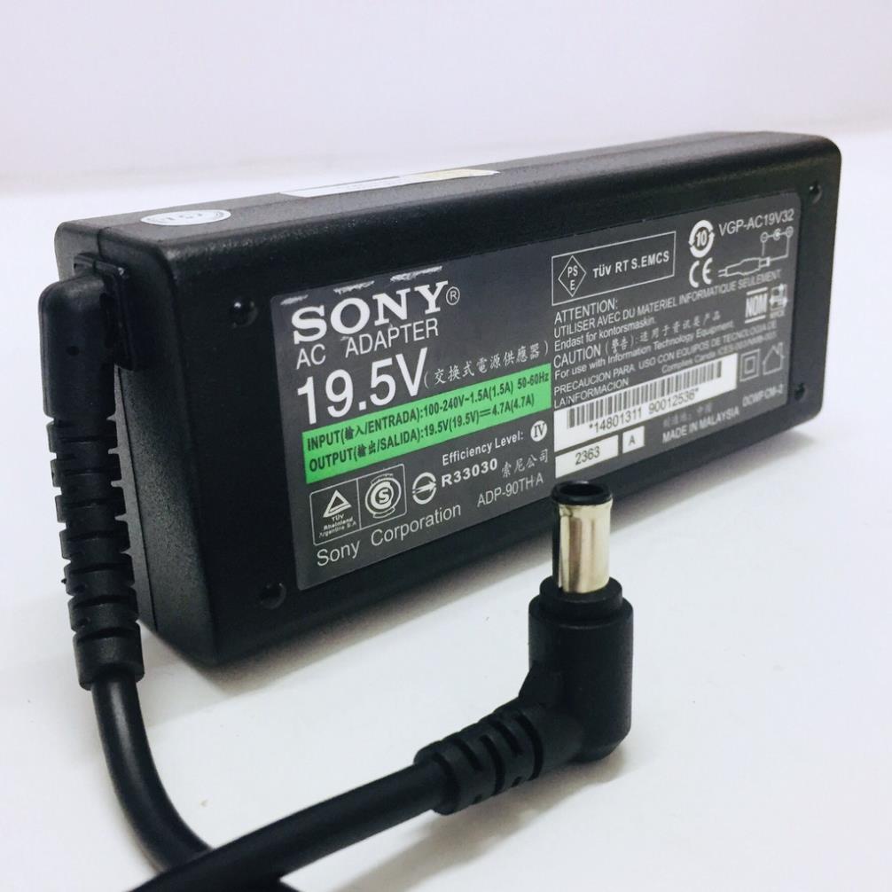 Sạc Sony Vaio Dòng 19.5V - 4.7A 90W chân cắm 6.5mm*4.4mm (Adapter Sony 19.5V – 4.7A)