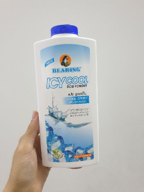 PHẤN KHÔ LÀM MÁT CHO CHÓ BEARING ICY COOL DOG POWDER 150GR