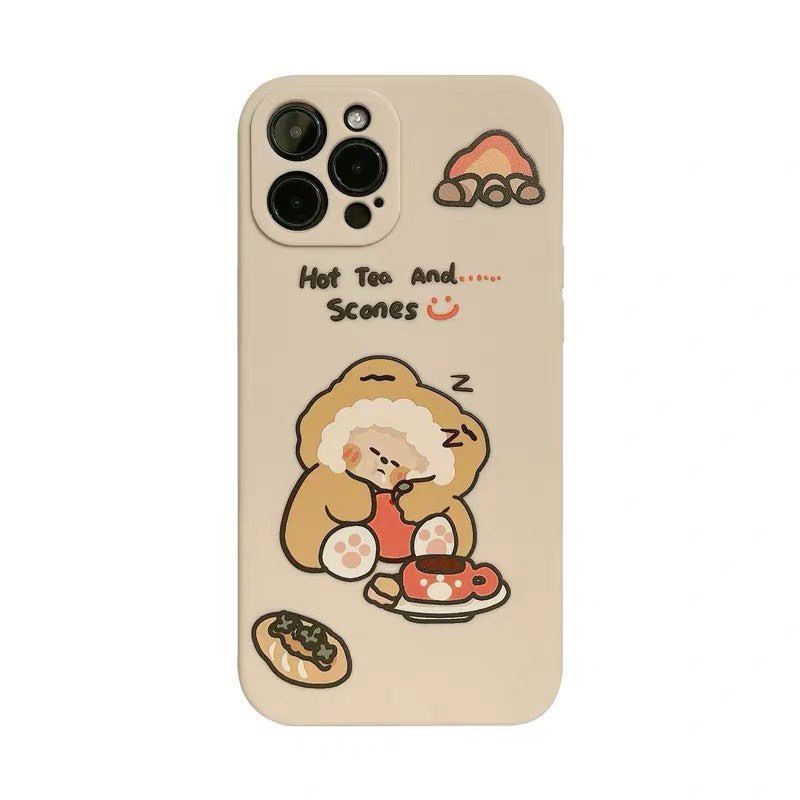 Ốp lưng iphone Gấu Best Godzilla  One Shiba Mike cạnh vuông 6/6plus/6s/6splus/7/7plus 8/8plus/x/xs/11/12/pro/max/promax