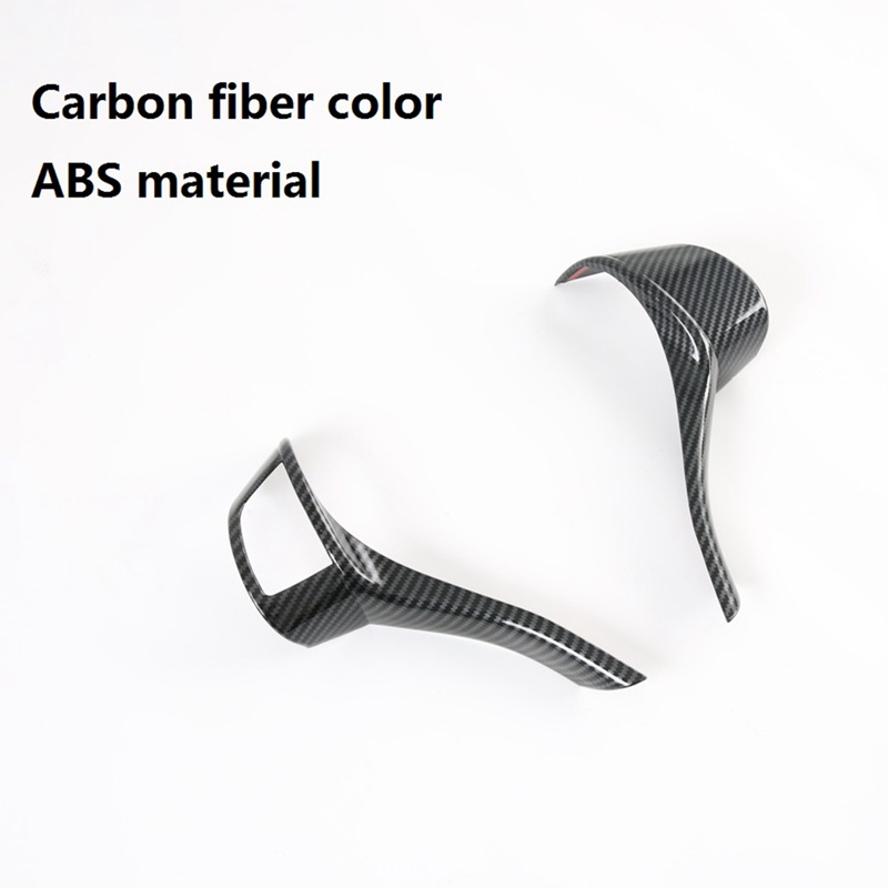 Khung dán trang trí bảng điều khiển vô lăng xe hơi Nissan Navara NP300 2016-2021 bằng sợi carbon