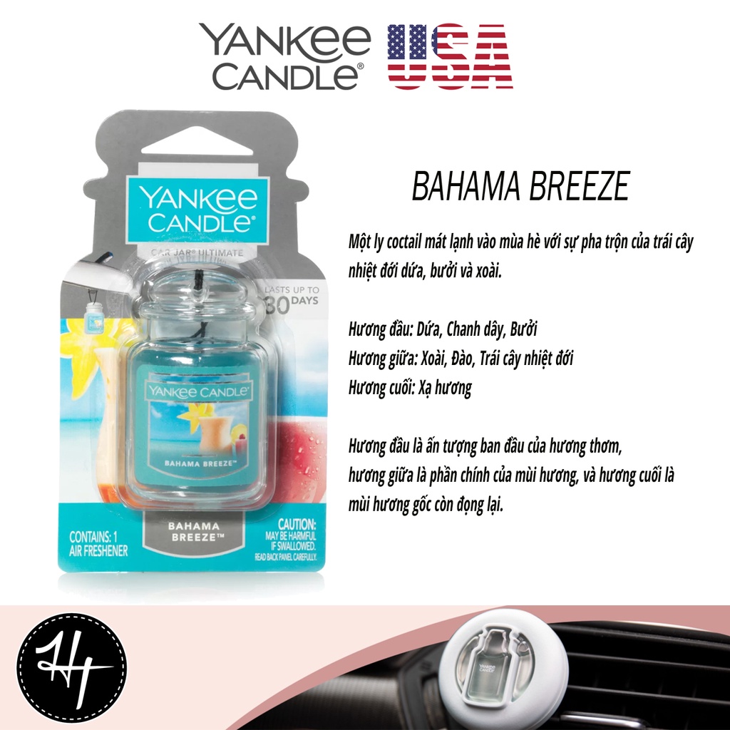 SÁP THƠM XE Ô TÔ YANKEE CANDLE