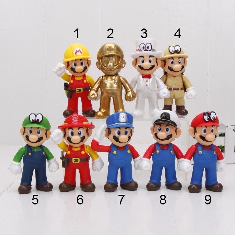 20styles Mô hình tượng nhân vật Mario nhiều kiểu dáng