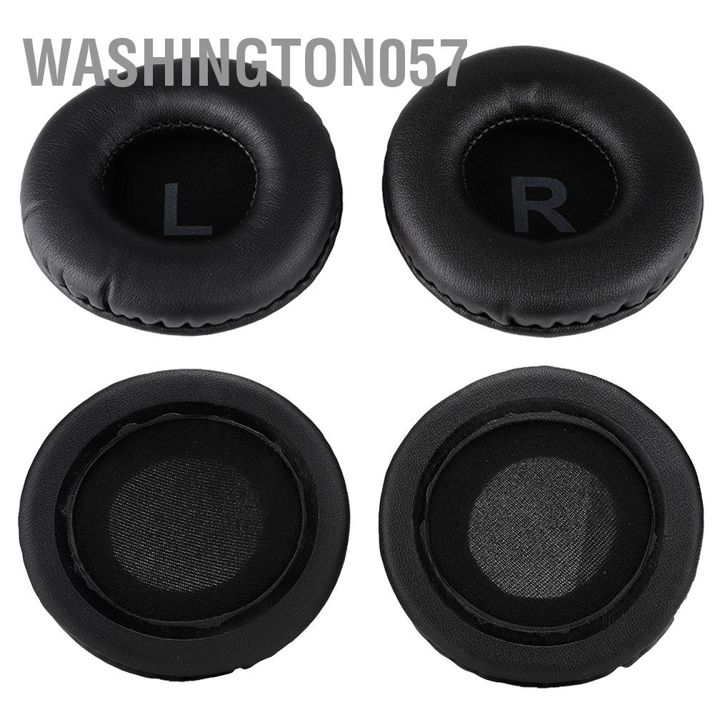 Washington057 2pcs 80mm Universal Replacement Ear Pad Cushion with L R Mark for Earphone Headset