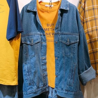 Áo Bò Denim màu xanh đậm