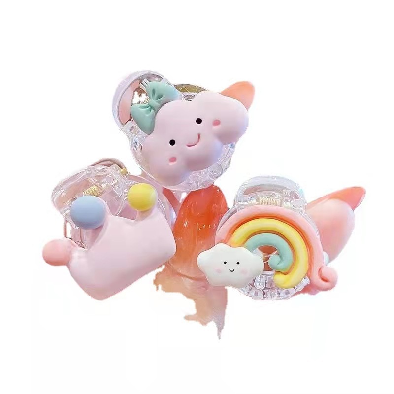 Kẹp Tóc Hình Vương Miện Bằng Acrylic Nhiều Màu Sắc Dễ Thương Cho Bé