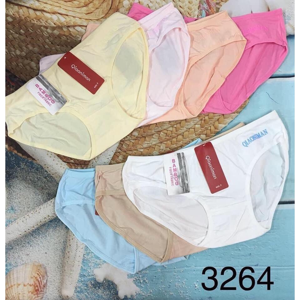 5- 10 quần lót cotton in chữ 3246