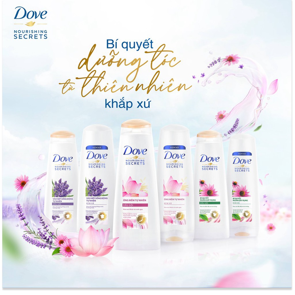 [Mã chiết khấu giảm giá sỉ mỹ phẩm chính hãng] Combo dầu gội 640gr + dầu xả 320gr Dove thiên nhiên Bí quyết ngăn gãy rụn